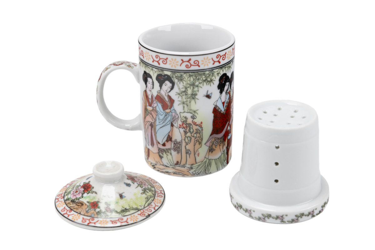 Komplet Kubek Z Zaparzaczem Do Herbaty Zi Gejsza Japonia Hanipol Home Sklep Porcelana